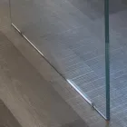 Stół z litego dębu i kryształowa podstawa Made in Italy - Noelia Viadurini