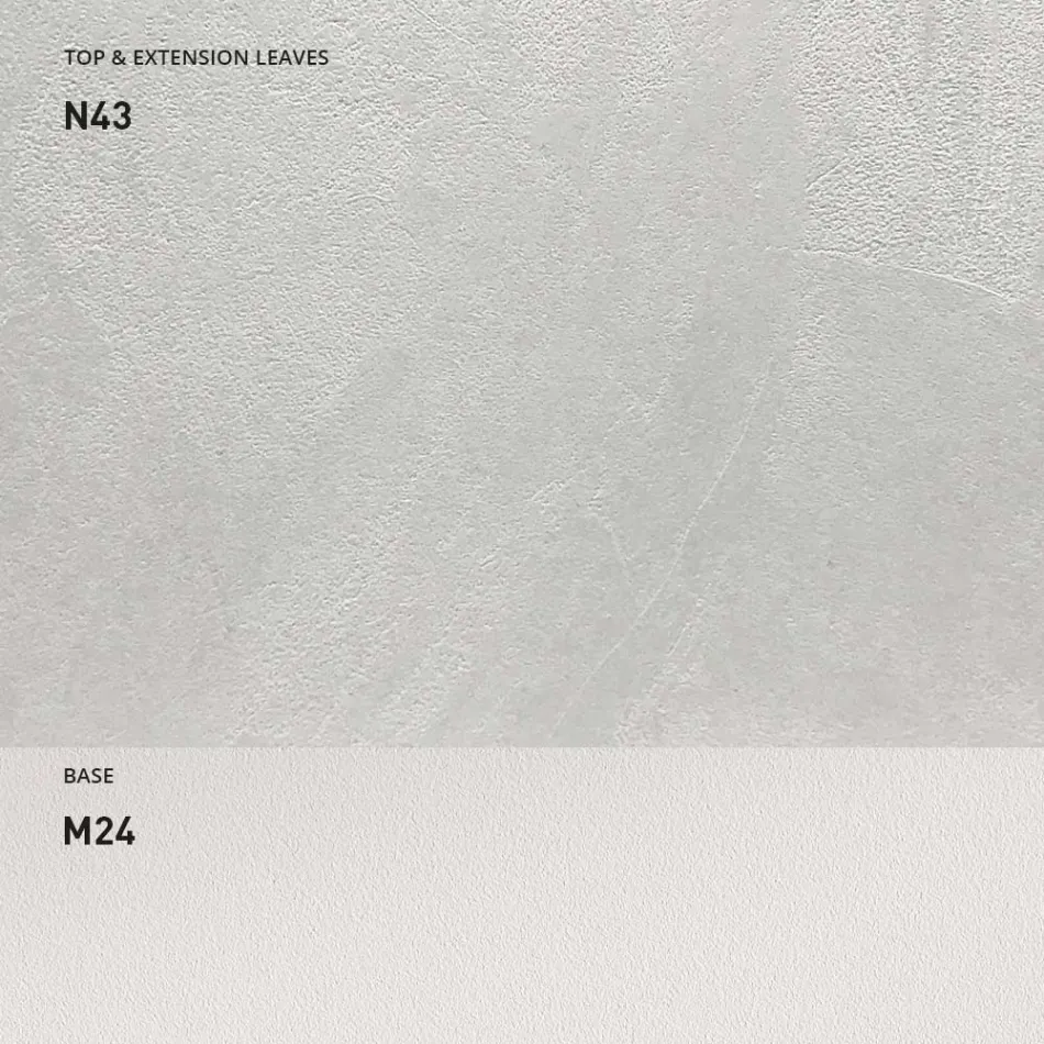 Rozkładany stół do jadalni 190 cm z metalu i drewna Made in Italy - Euclidean Viadurini