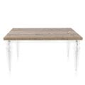 Stół rozkładany do 255 cm z pleksiglasu i drewna Made in Italy - Francoise