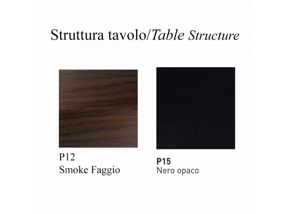 Rozkładany stół do jadalni do 310 cm z ceramiki Made in Italy - Connubia Dorian Viadurini