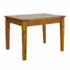 Stół rozkładany do 290 cm z litego drewna Homemotion - Carbo Viadurini