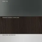 Stół do jadalni z kwadratowym szklanym blatem i drewnianą podstawą Made in Italy - Kuadro Viadurini