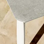 Stół ogrodowy z aluminium i HPL lub Gresu, różne wykończenia - Filomena Viadurini