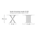 Stół do jadalni z aluminium i kamionki Made in Italy - Donovan Viadurini
