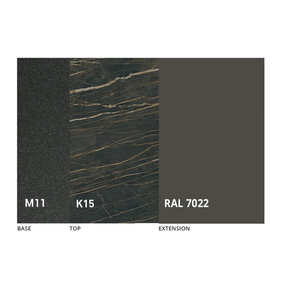 Okrągły stół do jadalni z rozkładanym blatem do 180 cm Made in Italy - Muschio Viadurini