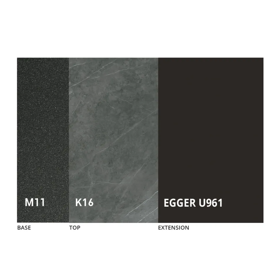 Okrągły stół rozkładany do 270 cm z ceramiki Made in Italy - Muschio Viadurini