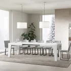 Kwadratowy stół rozkładany do 440 cm z drewna Made in Italy - Flower Viadurini