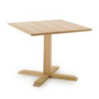 Kwadratowy stół ogrodowy z wysokiego lub niskiego drewna tekowego Made in Italy - Oracle Viadurini