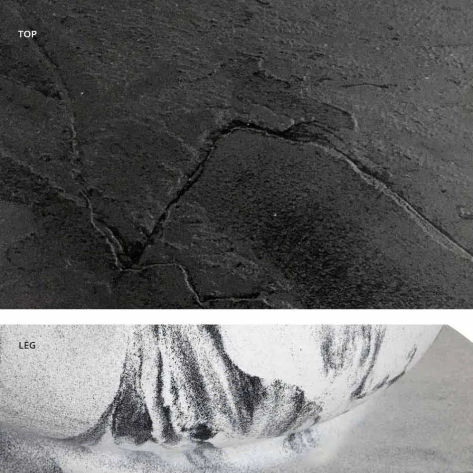 Kwadratowy stół do jadalni, HPL Top - XIX wiek według slajdów Viadurini