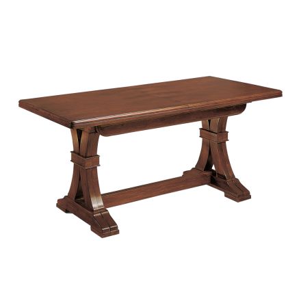 Rozkładany prostokątny stół do salonu z drewna Made in Italy - Jaro Viadurini
