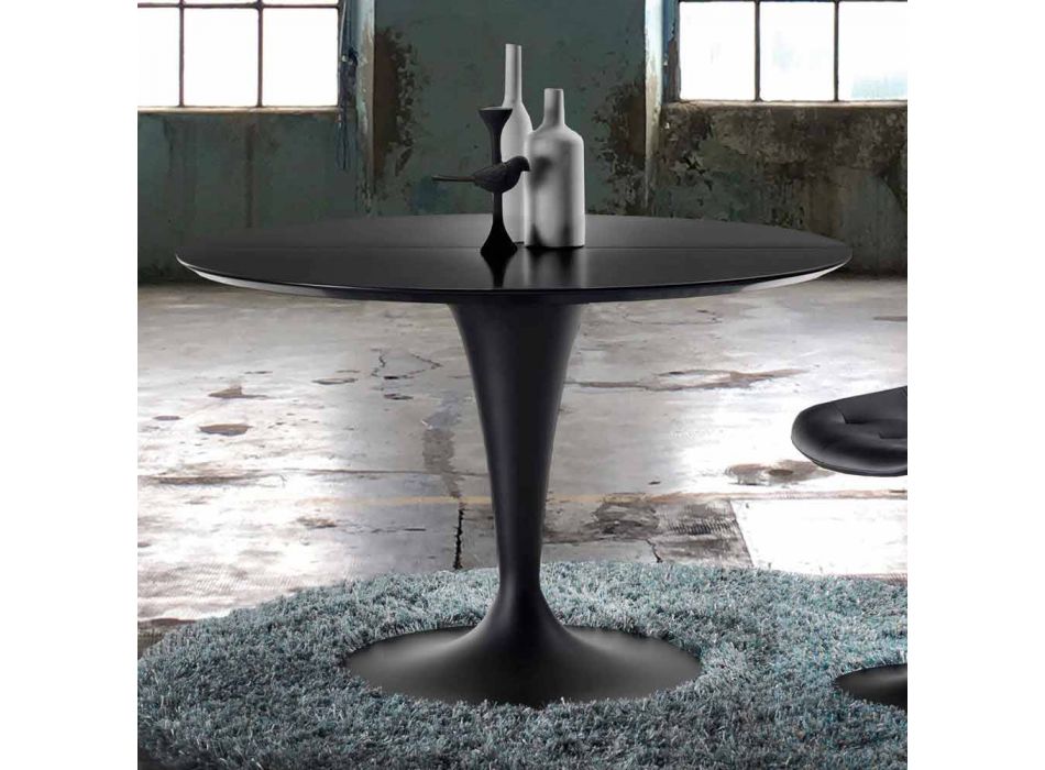 Okrągły, rozkładany i nowoczesny stół - Borgia Viadurini