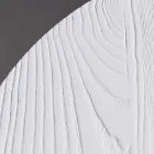 Okrągły stół jadalny ze sklejki fornirowanej jesionem - Libra Viadurini