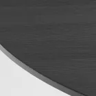 Okrągły stół jadalny ze sklejki fornirowanej jesionem - Libra Viadurini