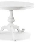 Okrągły rozkładany stół do salonu z drewna Made in Italy - Vittoria Viadurini