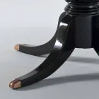 Klasyczny okrągły stół z polerowanego mahoniu, średnica 150cm, Akim Viadurini