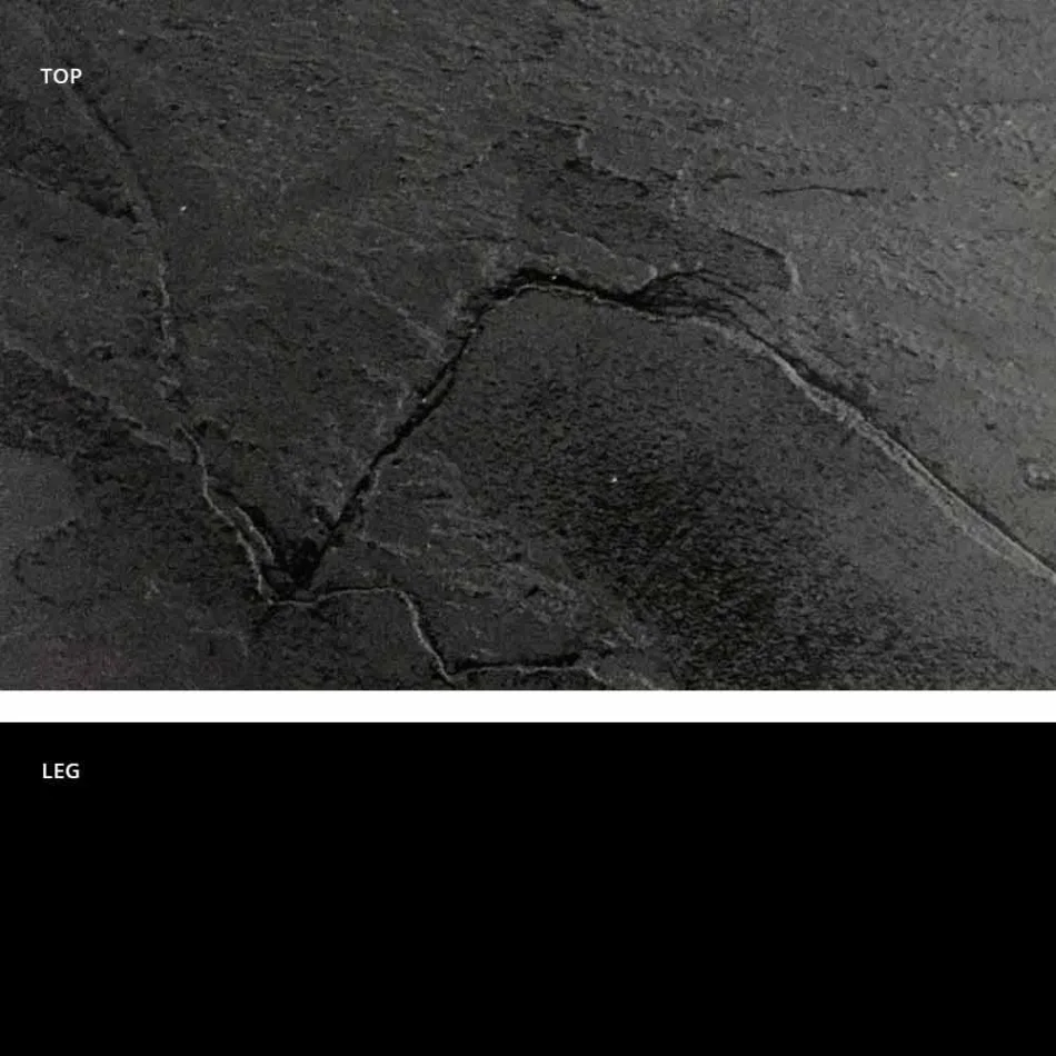 Okrągły stół o klasycznym designie, Ø140 i blat HPL - XIX wiek według prowadnicy Viadurini