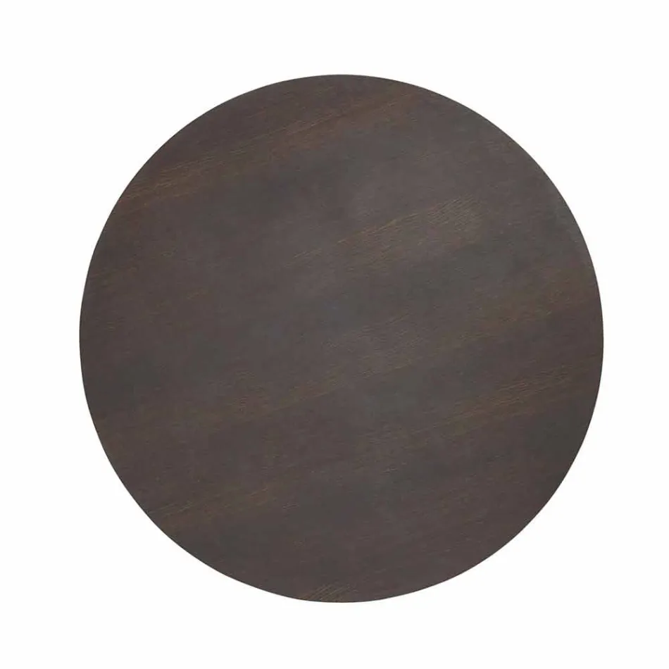 Okrągły stół o klasycznym designie, Ø140 i blat HPL - XIX wiek według prowadnicy Viadurini