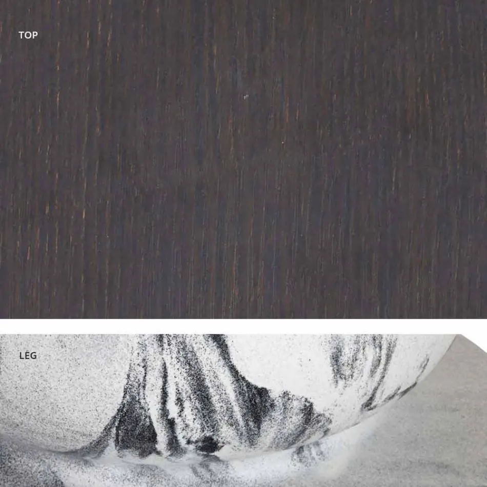 Okrągły stół o klasycznym designie, Ø140 i blat HPL - XIX wiek według prowadnicy Viadurini