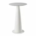 Okrągły stół z polietylenu Slide Hoplà (H110) hpl top wykonany we Włoszech Viadurini