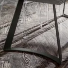 Stół do jadalni z blatem z korowanego dębu Made in Italy - Pinokio Viadurini