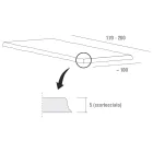 Stół do jadalni z blatem z korowanego dębu Made in Italy - Pinokio Viadurini