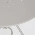 Okrągły stół ogrodowy w stylu Shabby Chich z malowanej stali - Zaklęcie Viadurini