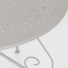 Okrągły stół ogrodowy w stylu Shabby Chich z malowanej stali - Zaklęcie Viadurini