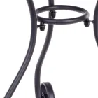 Okrągły stół ogrodowy w stylu Shabby Chich z malowanej stali - Zaklęcie Viadurini