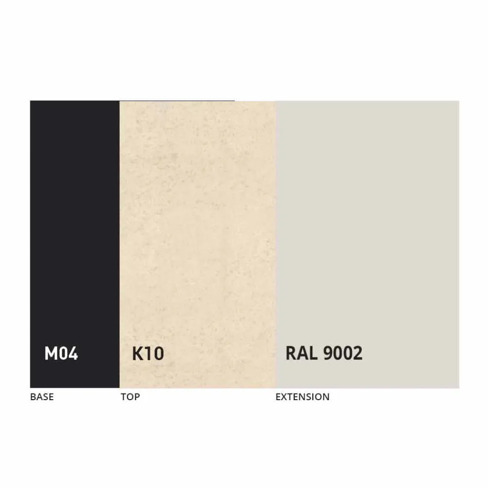 Okrągły Stół Do Jadalni Rozkładany do 165 cm z Ceramicznym Blatem - Pistolero Viadurini