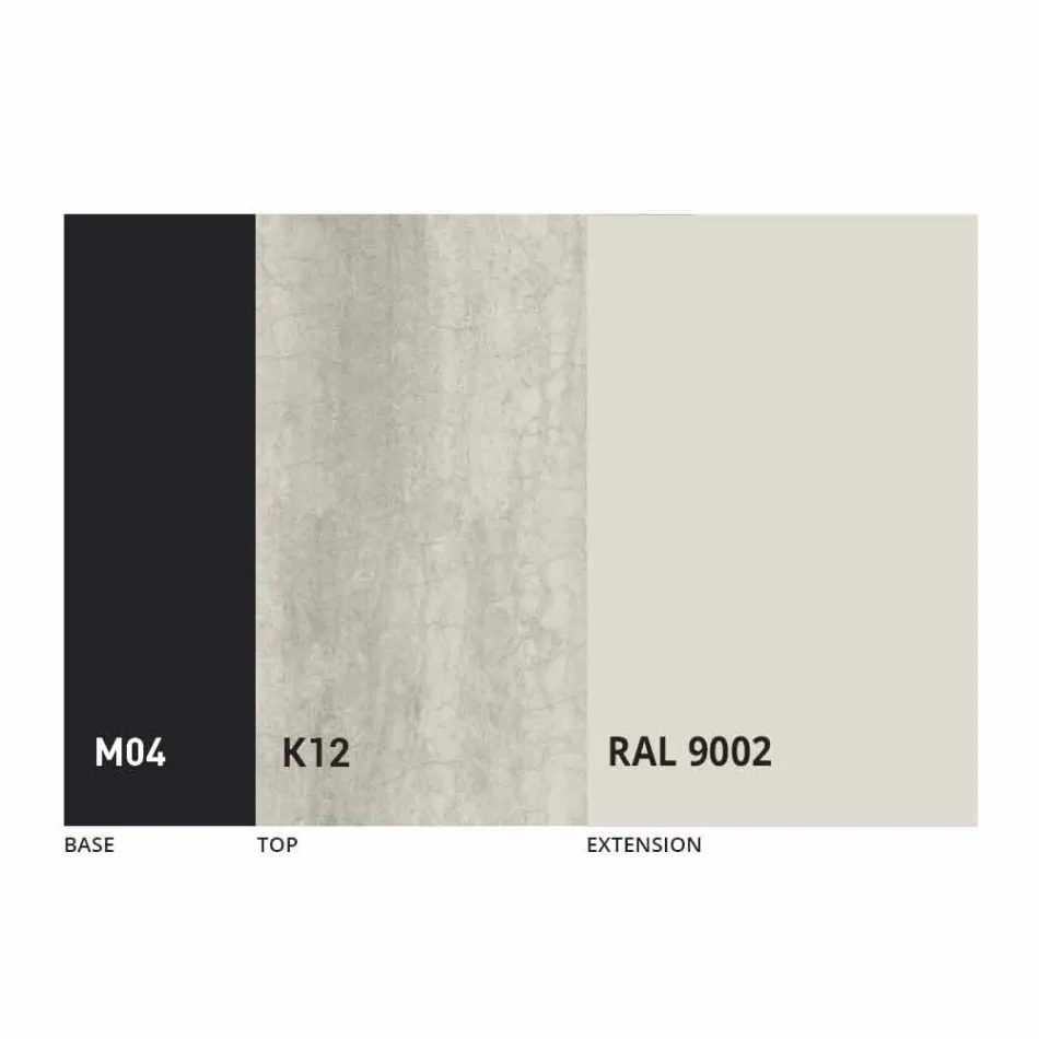 Okrągły Stół Do Jadalni Rozkładany do 165 cm z Ceramicznym Blatem - Pistolero Viadurini