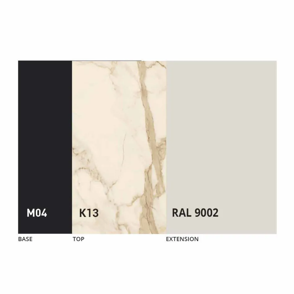 Okrągły Stół Do Jadalni Rozkładany do 165 cm z Ceramicznym Blatem - Pistolero Viadurini