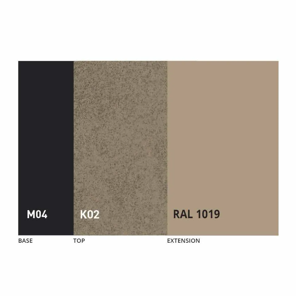 Okrągły Stół Do Jadalni Rozkładany do 165 cm z Ceramicznym Blatem - Pistolero Viadurini