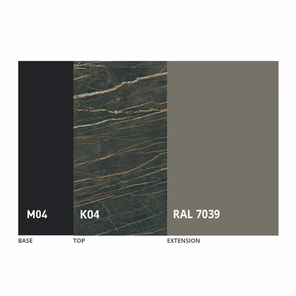 Okrągły Stół Do Jadalni Rozkładany do 165 cm z Ceramicznym Blatem - Pistolero Viadurini