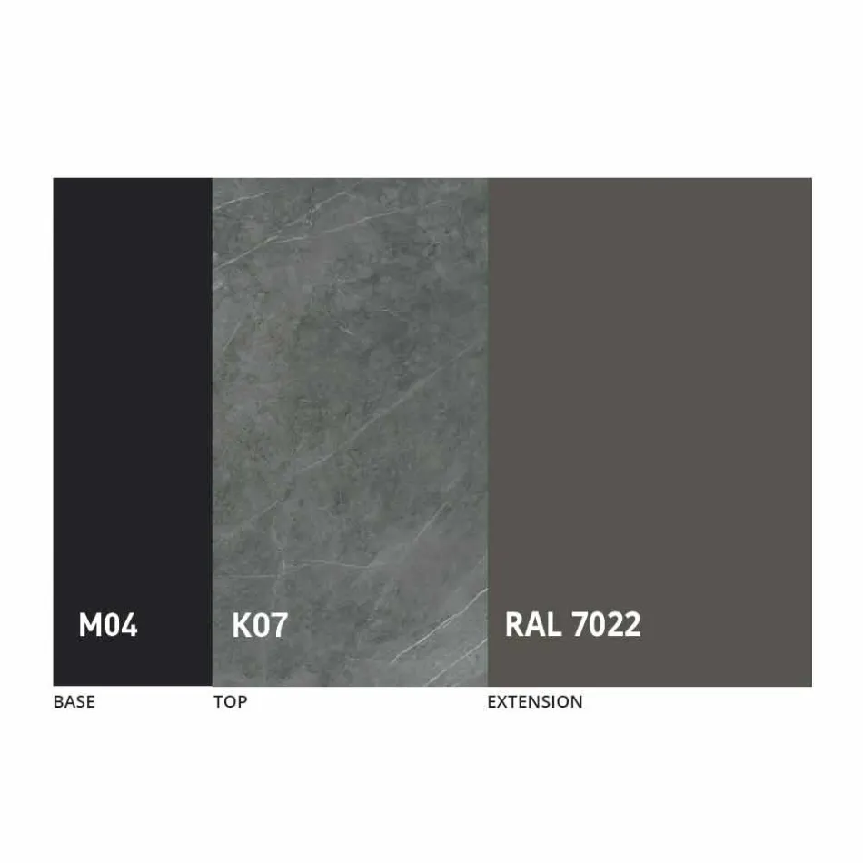 Okrągły Stół Do Jadalni Rozkładany do 165 cm z Ceramicznym Blatem - Pistolero Viadurini