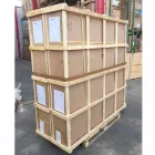 Okrągły stół z prawdziwego drewna tekowego i litego Viadurini