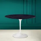 Stół Tulipan Eero Saarinen H 73 w Ceramic Noir Laurent Made in Italy - Scarlet Viadurini