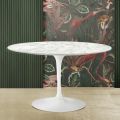 Stolik Tulip Eero Saarinen H 74 z marmuru karraryjskiego Made in Italy - Scarlet
