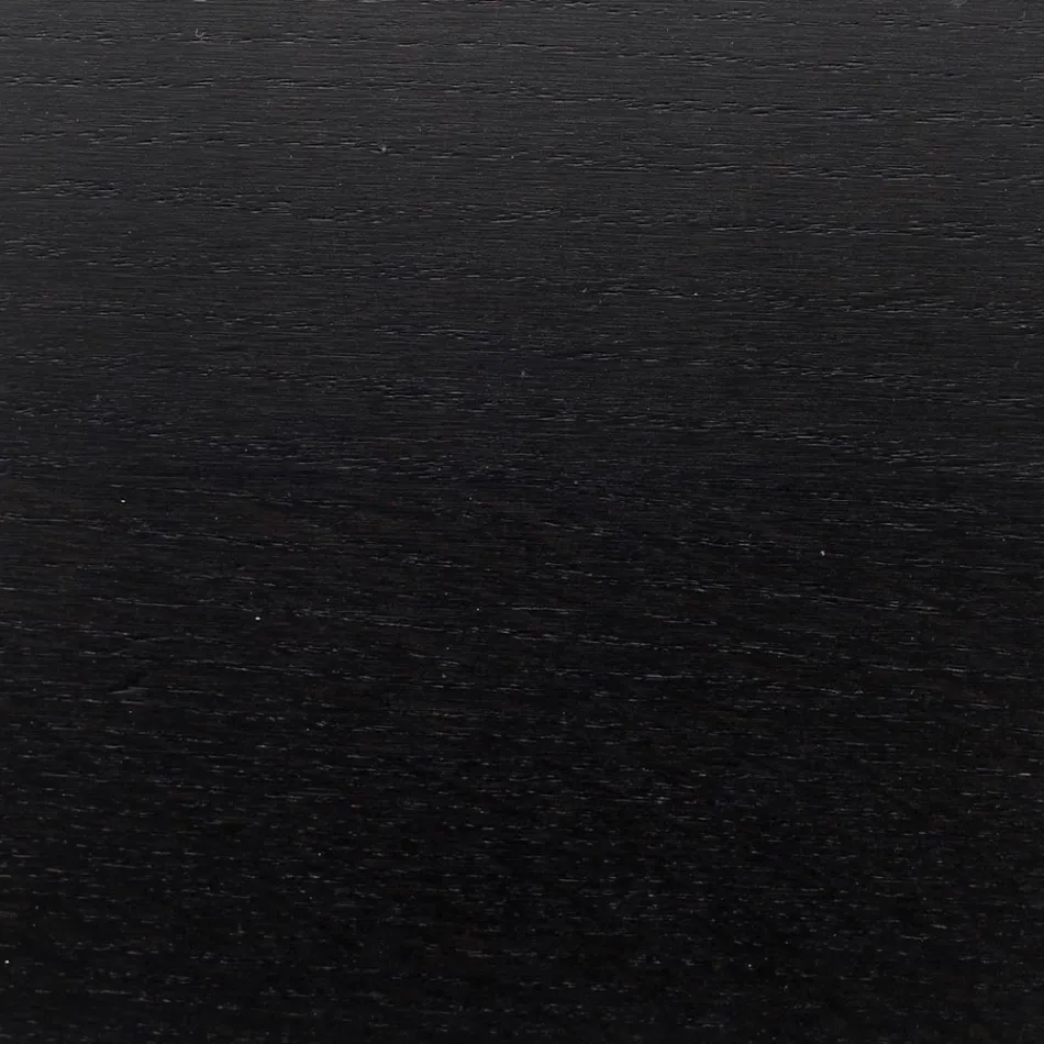 Stolik Tulip Eero Saarinen H 73 Owalny z czarnego bejcowanego dębu Made in Italy - Scarlet Viadurini