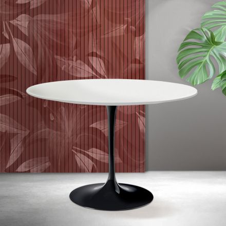 Stolik Saarinen Tulip H 74 cm w kolorze matowej bieli Florim Ceramic - Scarlet Viadurini