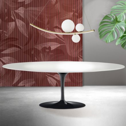 Stolik Saarinen Tulip H 74 cm w kolorze białym Florim Ceramic - Scarlet Viadurini