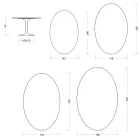 Stolik Saarinen Tulip H 74 cm w kolorze białym Florim Ceramic - Scarlet Viadurini