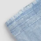 Włoski, luksusowy, jasnoniebieski, ciężki lniany ręcznik kąpielowy - Jojoba Viadurini