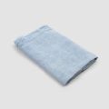 Niebieski ciężki lniany ręcznik kąpielowy, luksusowego i włoskiego designu - jojoba