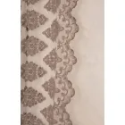 Lekka lniana zasłona z organzą i gotyckim haftem w Centrum Luksusu - Marinella Viadurini