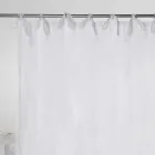 Zasłona z białego lub jasnego lnu w stylu retro i organzy z luksusowymi krawatami - Karnak Viadurini