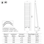 Czarny grzejnik hydrauliczny ze stali węglowej wyprodukowany we Włoszech - Raggio Viadurini