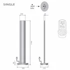 Elektryczny grzejnik podłogowy z pojedynczą lub podwójną diodą o mocy 500 W - Stilus Viadurini