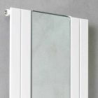 Designerski pionowy grzejnik łazienkowy ze stali z lustrem 587 W - Picchio Viadurini