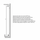 Grzejnik łazienkowy o nowoczesnym designie ze ścianą hydrauliczną do 840 W - Ottolungo Viadurini