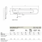 Grzejnik design hydrauliczny Spinacz chromowany by Scirocco H Viadurini